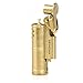 Soft Flame Solid Brass Antique Style Flint Wheel Kerosene Windproof Lighter