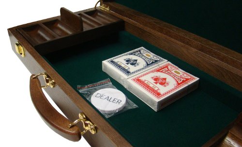 500 Ct Ultimate 14 Gram Poker Chip Set w/ Walnut Wooden Case
