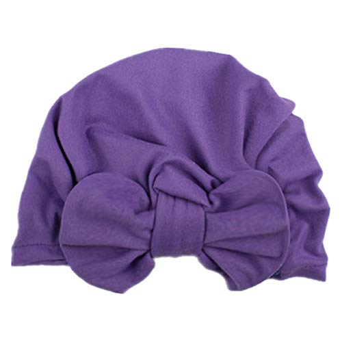 Huuflyty 6pcs Baby Hat Newborn Cotton Cloth Turban Kids Cool Beanie Hats Soft Cotton for Infant Baby Hospital Cap (LH018) - Thumbnail 5