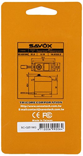 Savox SC-0251 High Torque Metal Gear Larger than Standard Digital Servo