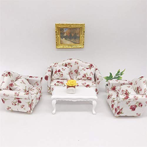 image for SXFSE Dollhouse Decoration Accessories, 1:12 Doll House Miniature Pain