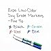 EXPO Low-Odor Dry Erase Set, Fine Point, Assorted Colors, 7-Piece with Cleaner