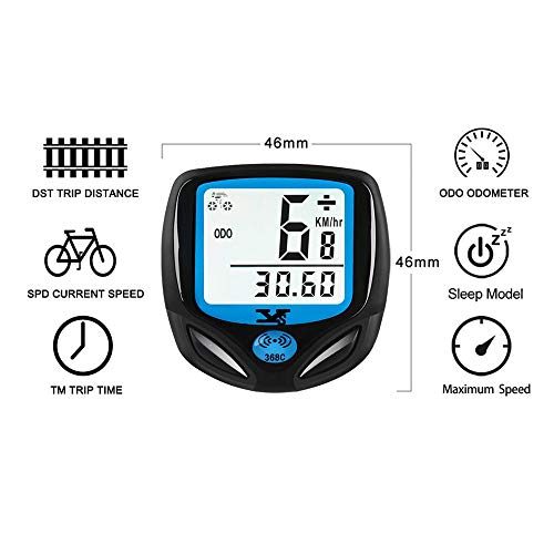 image for DINOKA Bike Speedometer Waterproof Wireless Bicycle Bike Computer and 
