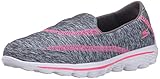 Skechers Kids Go Walk 2-Relay Athletic Slip On (Little Kid/Big Kid), Gray/Hot Pink, 12 M US Little Kid
