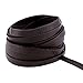 Navifoce Lacing Leather Cord Craft Strip, 10x2mm,5m (Brown)