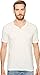 Lucky Brand Men's RAW Edge Y Neck Henley Shirt, Marshmallow, L