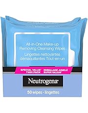 Neutrogena Makeup Remover Cleansing Wipes for Face and Eyes - Remove Waterproof Makeup - 2-pack, 50 Count