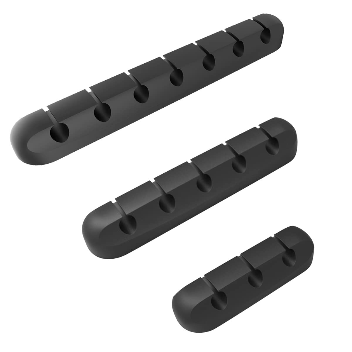 Vindar Cable Clips Wire Management Organizer, Self Adhesive Desk Charger Cable Cord Holder, Cable Tidy Management for Charging Cable, Power Cord,USB Cable,TV Cable, PC, Home and Office 3+5+7 Slots