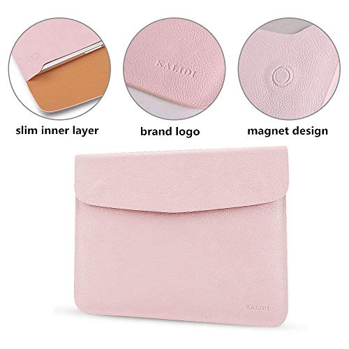 KALIDI 15 inch Laptop Sleeve 15.6 inch Laptop Case Bag for New 15" MacBook Pro Touch Bar Retina 2017 (A1707) 15.4" ASUS VivoBook S Inspiron 14 Notebook Bag, 15-15.3 inches,Rose Gold - Thumbnail 2