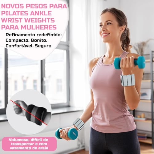Peso de Pulso, Pesos de Pulso para Mulheres E Homens * 2, Caneleira, Peso Ajustável para O Pulso, Peso de Pulso 900G, Pesos de Braço para Caminhada, Tornozeleira Academia, Peso de Perna