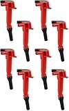 NEW MSD IGNITION COILS,RED,8 PACK,COMPATIBLE WITH