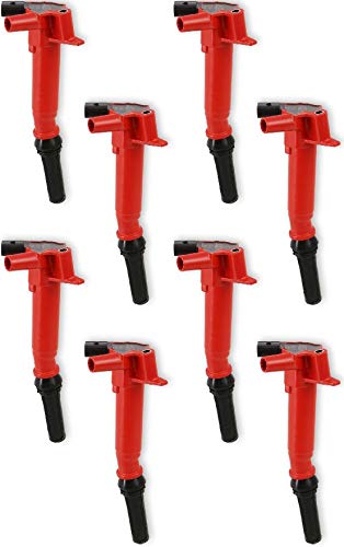 NEW MSD IGNITION COILS,RED,8 PACK,COMPATIBLE WITH