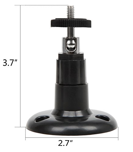 Aitee Security Wall Mount Adjustable Mount Bracket Indoor/Outdoor Mount for Arlo Arlo Pro 2 Arlo Pro Camera (Black) - Thumbnail 2