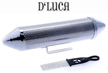 D'Luca SH-38-01 Stainless Steel Metal Guiro and Shaker Combo 15 x 4 Inches

