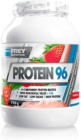 Frey Nutrition Protein 96 Strawberry Tub Pack of 1 x 750g)