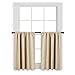 PONY DANCE Small Window Curtains - 36 inches Length Short Drapes for Kitchen/Bathroom/Basement Thermal Insulated Matching with Curtain Panels, 42