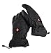 Ivation Heated Gloves, Electric Rechargeable Fleece lined with 3 LED Temperature Control Levels, Includes 2 3.7V Li-Ion Batteries for Quick & Even Heating, Adjustable Elastic & Velcro Band, Works up to 8 hours