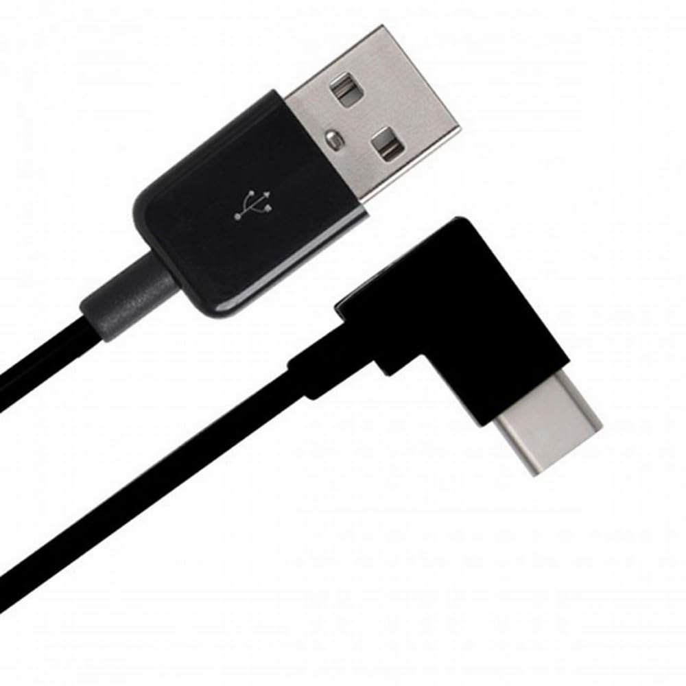 cablecc 2m Right Angled USB 3.1 Type C USB-C to USB 2.0 Cable for Tablet & Mobile Phone White