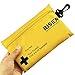 Small First Aid Kit, 100 Pieces Compact Waterproof Mini Emergency Survival Kit FDA OSHA Compliant for Home, Workplace, Vehicle, Travel, Camping, Backpacking Outdoor (Yellow)