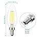 Kohree Edison Candelabra Bulb E12 Led Chandelier Bulb Dimmable B10 Candle Light Bulb 40W Equivalent, 5000K Daylight, ETL Listed (Pack of 6)
