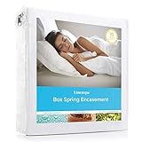 LINENSPA Waterproof Bed Bug Proof Box Spring Encasement Protector - Blocks out Liquids, Bed Bugs, Dust Mites and Allergens - Full