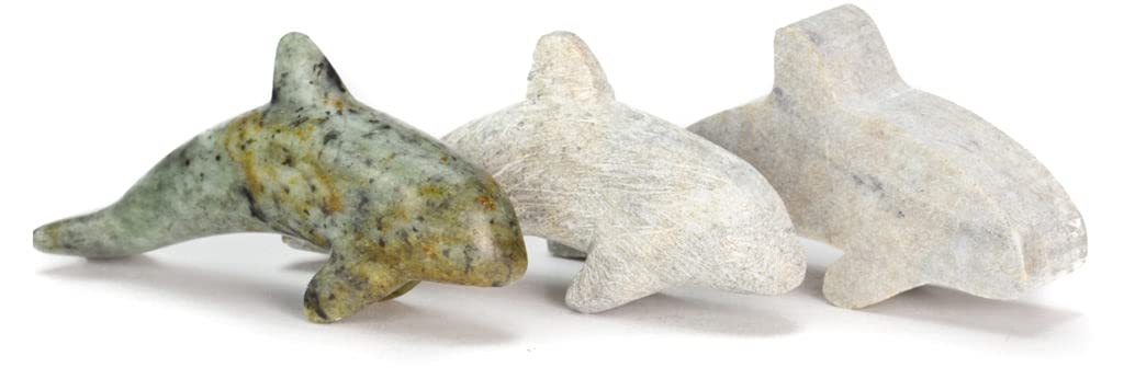 STUDIOSTONE CREATIVE DIY Arts & Crafts Carving Kit Kids Adults Orca Sculpture Soapstone