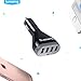 Car Charger: Lumsing 48W/9.6A 4-Port USB Car Charger for iPhone 7 /6s / 6 / 6 plus, iPad Air 2, Samsung Galaxy S7/ S6, Nexus, HTC, Motorola, Smartphones, Tablets and More (Black)