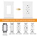 Outlet Covers, 12 Pack Light Switch Cover Electric 1 Gang White Wall Plates GFCIs Receptacle Wallplate, Standard Size, Polycarbonate