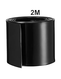 uxcell   Tubo termorretráctil de PVC para batería 26650 (1.693 in, 6.6 ft), color negro