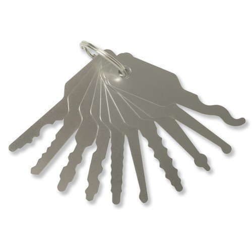 SouthOrd Auto Jiggler Set - 10pcs Silver Jiggler Keys Lock Pick - Lock Picks