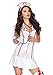 Leg Avenue Costume, White, Med/LGE