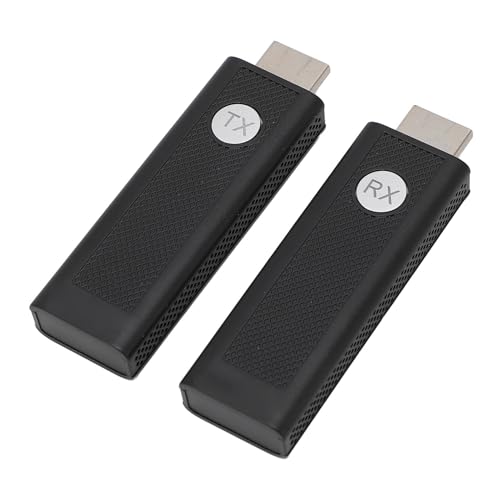 HDMI Transmitter and Receiver, Plug and Play Portable 2.4Ghz 5GHz HDMI Extender Kit for Streaming Video and Audio to Monitor TV Projector