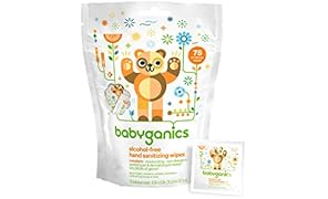 Babyganics Alcohol-Free Hand Sanitizing Wipes, Mandarin, 75 Count