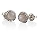 Rainbow Moonstone Stud Earrings 925 Sterling Silver Post studs Small 6mm Natural For Women Jewelry