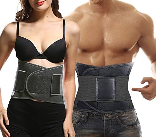 Waist Trainer Belt, Slimming Body Shaper Trimmer Weight Loss Ab Belt Size (L)