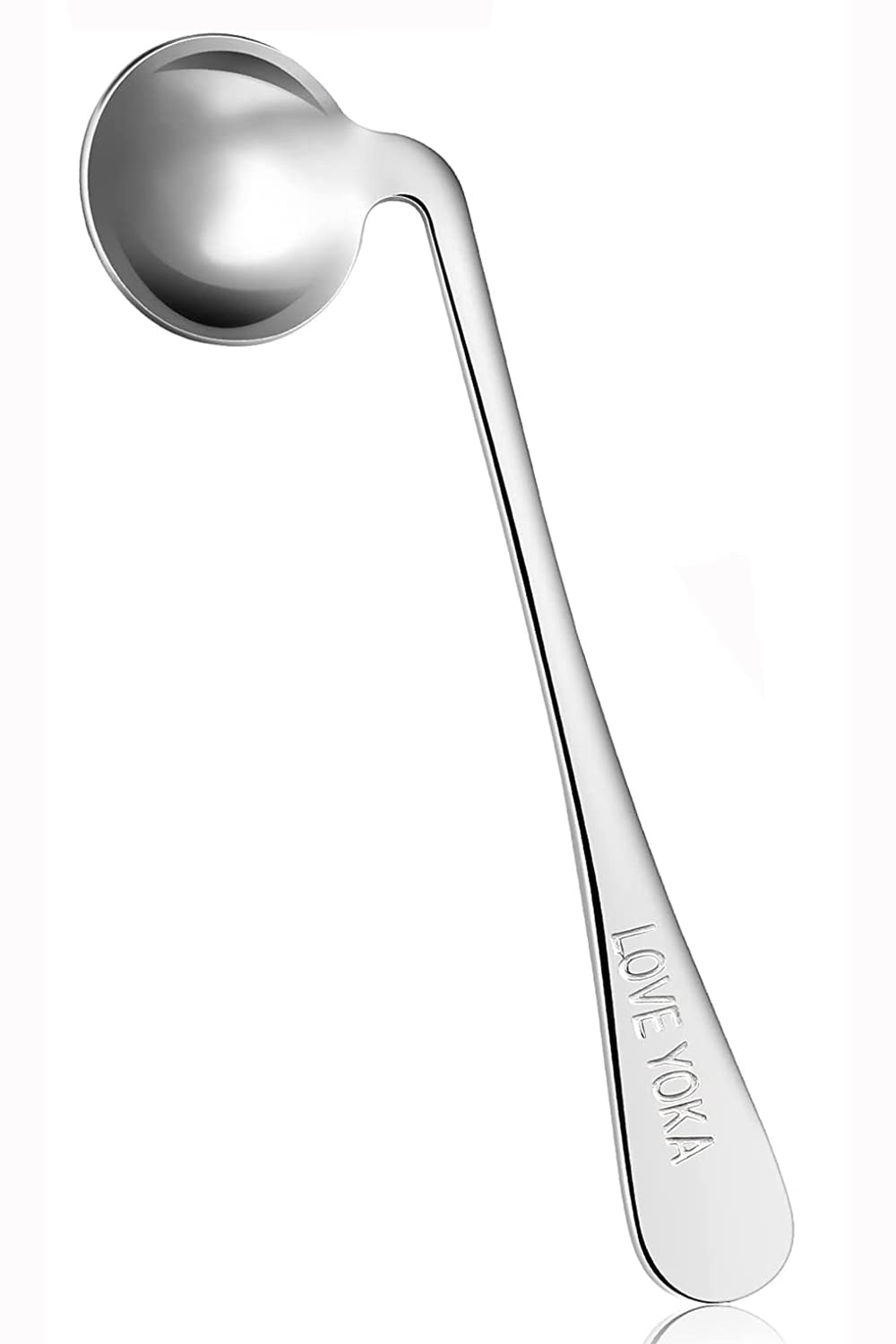 GHzzY Adaptive Curved Utensils - Anti-Shake Angled Spoon for Elderly,Parkinson,Arthritis & Handicap - Stainless Steel Adaptive Eating Aid,Right