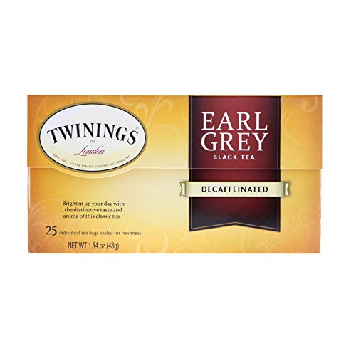 Twinings, Classics, Earl Grey, Decaffeinated, 25 Tea Bags, 1.54 oz (43 g) Twinings, Classics, Earl Grey, Decaffeinated, 25 Tea Bags, 1.54 oz (43 g)