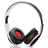 Hi-Fi Stereo headset, Wireless Bluetooth Headphones, Foldable, Built-in Microphone, Compatible with Phones/Tablet/Audio-Black