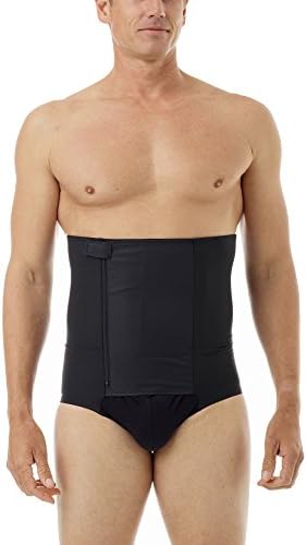 UnderworksUnderworks Zip-N-Trim Support Brief Girdle for Men with 8-inch Powerband 3-Pack large Black