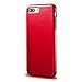 technext020 iPhone 7 Plus Red Leather Case/iPhone 8 Plus Red Leather Case, Ultra Slim Fit Artificial PU Synthetic Leather Case Shock Resistance Protective Cover for iPhone 7 Plus/iPhone 8 Plus Red