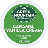 Green Mountain Coffee Roasters Caramel Vanilla Cream Keurig Single-Serve K-Cup pods, Light Roast Coffee, 72 Count