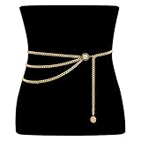Sexy Bikini Beach Multilayer Metal Waist Chain Women Girls Adjustable Body Link 