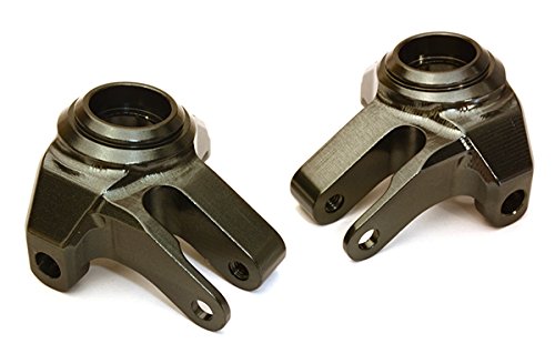 Integy RC Model Hop-ups C27158GUN Billet Machined Alloy Front Steering Blocks for Axial 1/10 SCX10 II