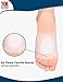 Gel Arch Support- Soft Gel Plantar Fasciitis Sleeves for Flat Foot Pain Relief for Men and Women by ToeGlow (Small (M 5-8.5/W 6-9.5))