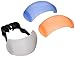 Neewer 88015585 Hot-Shoe Soft Pop-Up Flash Diffuser for Digital SLR Cameras (White, Blue, Orange)