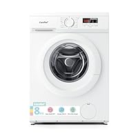 COMFEE' Freestanding Washing Machine,8KG Load,1400RPM,Heat Wash,Quick Wash,BLDC Durable Inverter Motor,White-CFE12EW80/W