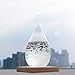 Chekue Storm Glass, Crystal Desktop Drops Craft Weather Predictor Forecaster, Perfect for Home Office Decoration and Birtherday Valentine‘s Day Gift, Large, 3.2 x 6.7 Inch