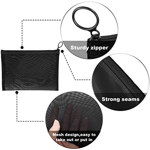 6 Pieces Mesh Cosmetic Bag Mesh Makeup Bags Mesh Zipper Pouch Portable Travel Makeup Pouches for Home Office Travel Accessories 6 6 Pieces Mesh Cosmetic Bag Mesh Makeup Bags Mesh Zipper Pouch Portable Travel Makeup Pouches for Home Office Travel Accessories