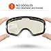 ZIONOR Lagopus X Ski Snowboard Goggles with Detachable Lens and Wide Angle Double Lens Anti-fog Big Spherical Professional Unisex