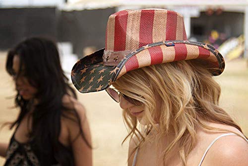 Peter Grimm Justice Drifter Hat - Antiqued American Flag